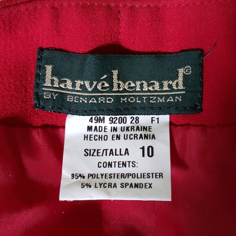 Vintage Harve Benard Red Skirt - Picture 2 of 2